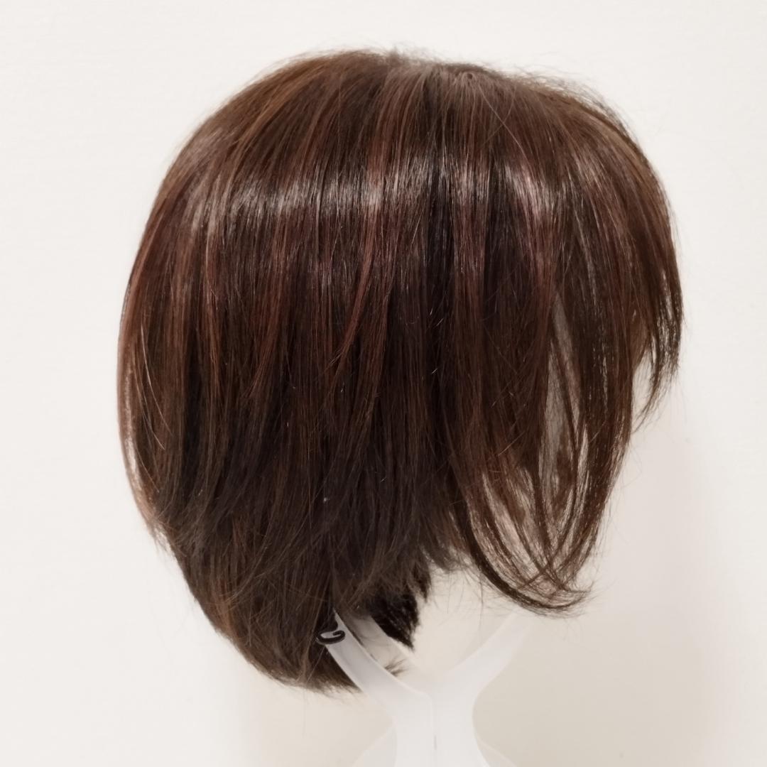 ショートフルウィッグ　人毛MIX ブラウンロゼ　ブライトララ　 新品未使用品