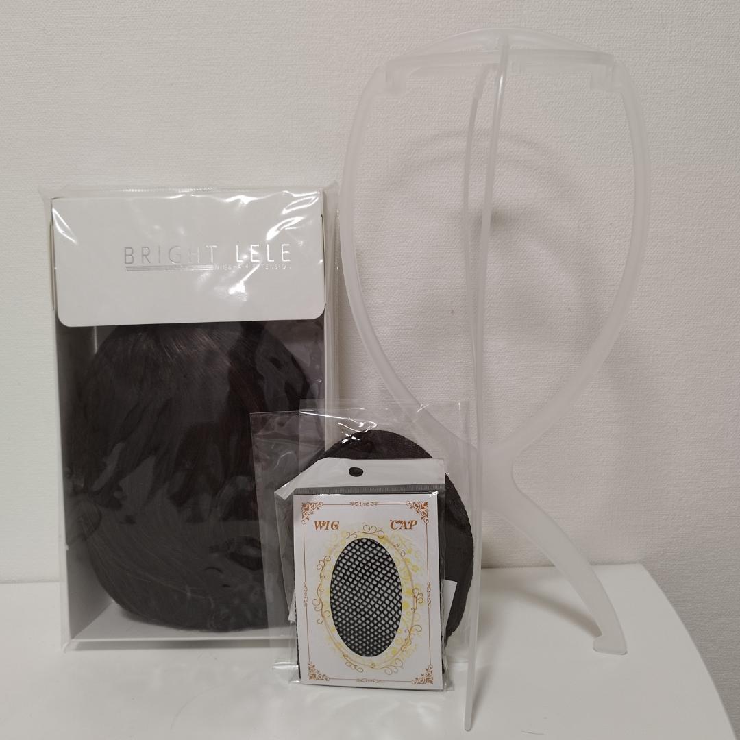 ショートフルウィッグ　人毛MIX ブラウンロゼ　ブライトララ　 新品未使用品