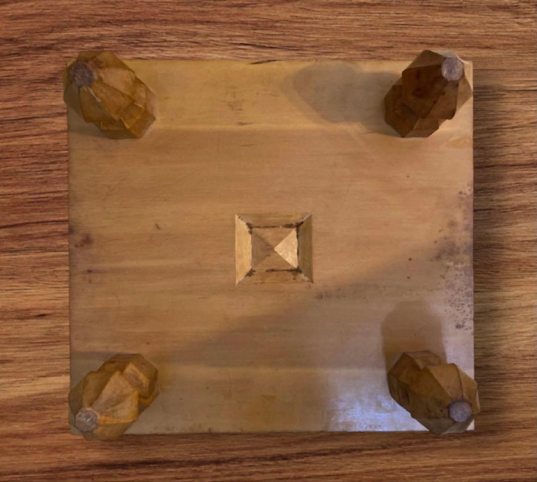 囲碁盤 脚付 ヘソあり 基盤 天然木 基盤