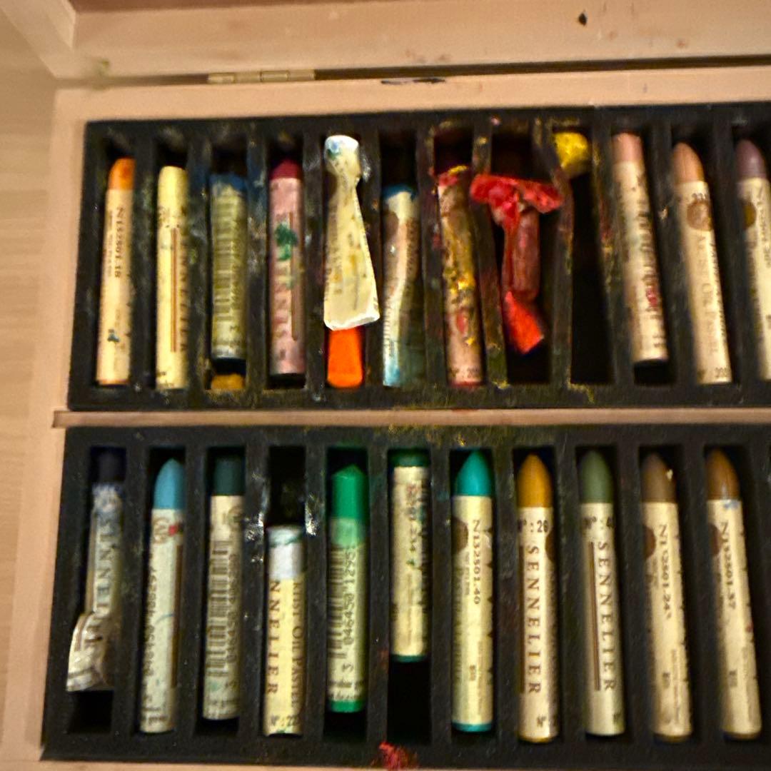 SENNELIER セヌリエ オイルパステル 木箱入り50色セット