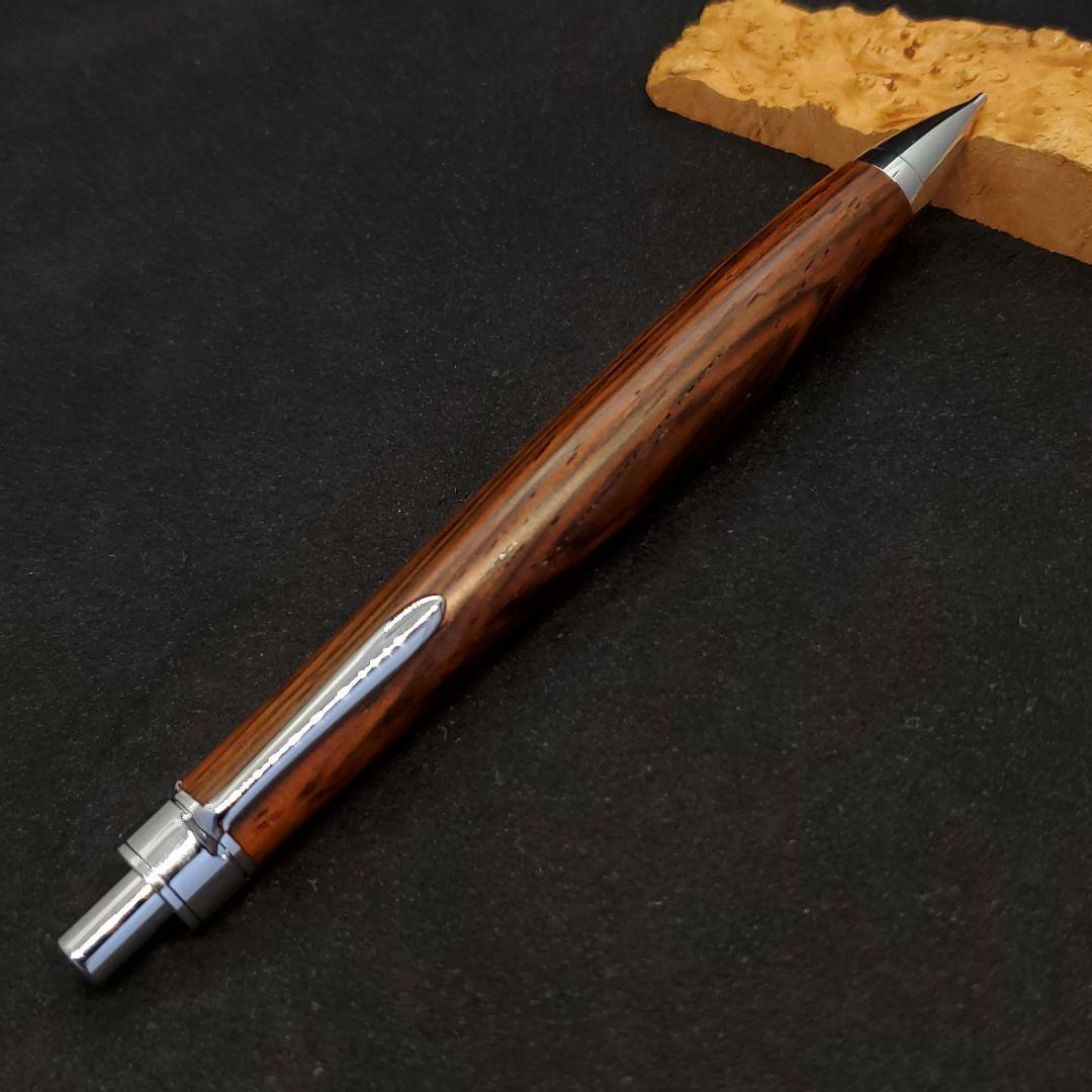 ⑯ハンドメイド木軸シャーペンブラジリアンローズウッド(ハカランダ