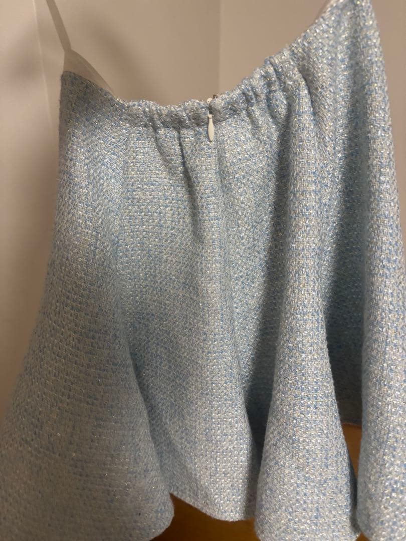 ROBE de FLEURS ホワイトミニドレス