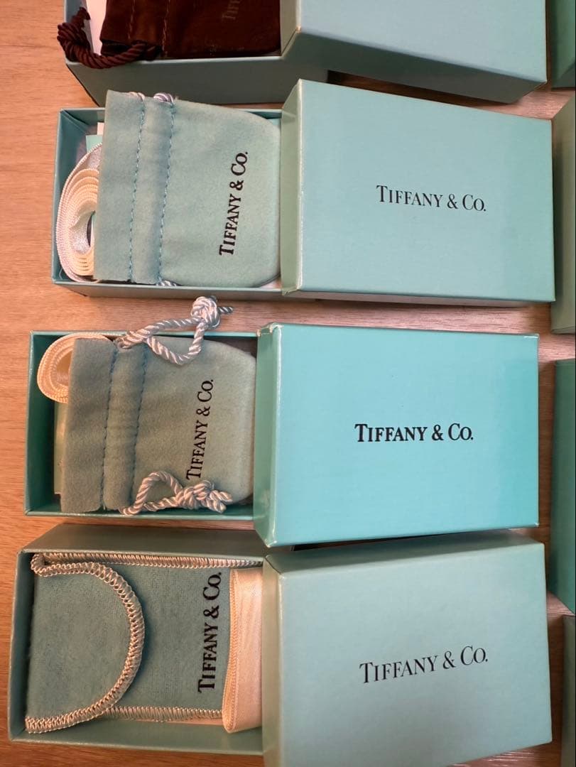 TIFFANY＆CO. ティファニー 空箱17個、巾着/保存袋16枚
