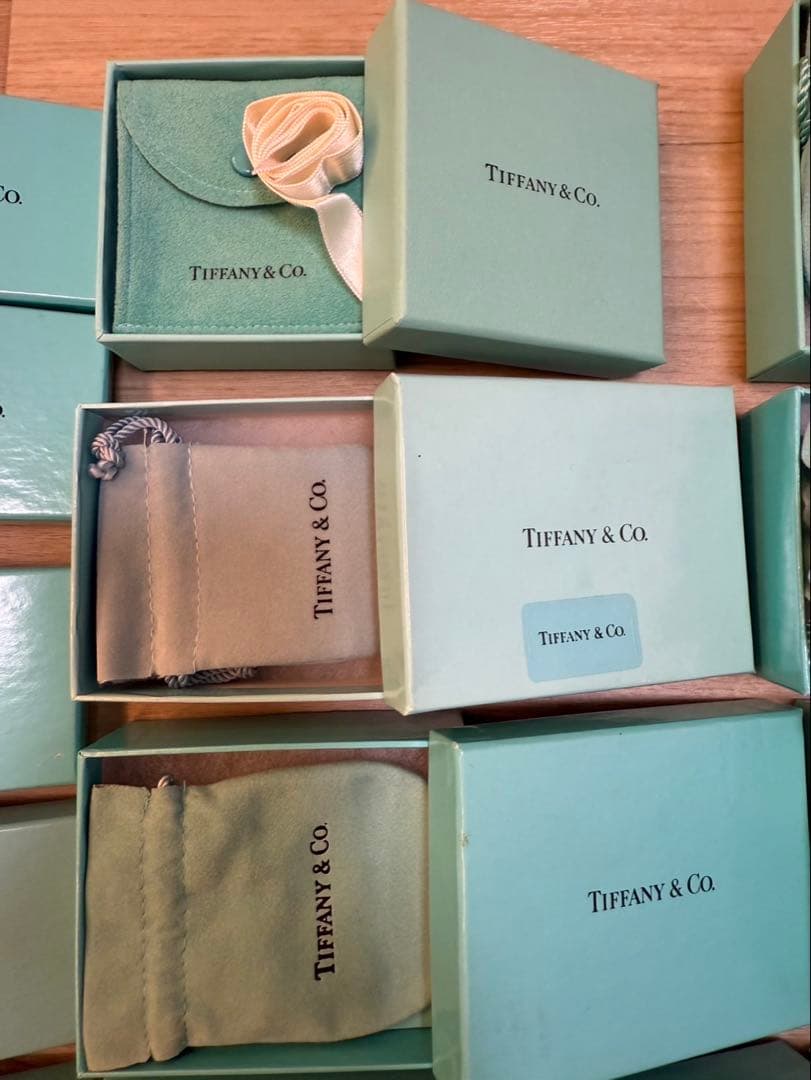 TIFFANY＆CO. ティファニー 空箱17個、巾着/保存袋16枚