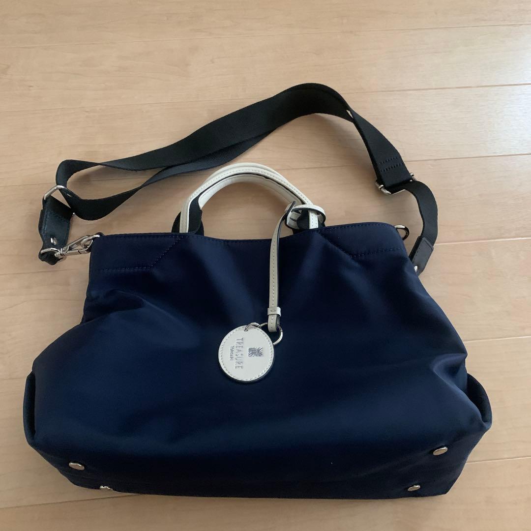 「TREASURE TOPKAPI」 ストライプハンドル ナイロン 2way