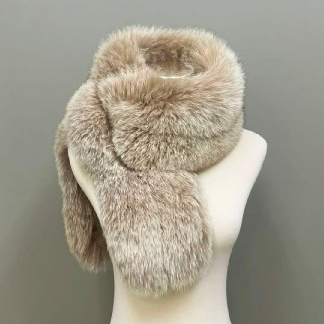 《美品》サガフォックスSAGA FURS フォックスマフラー　ふわふわ　219