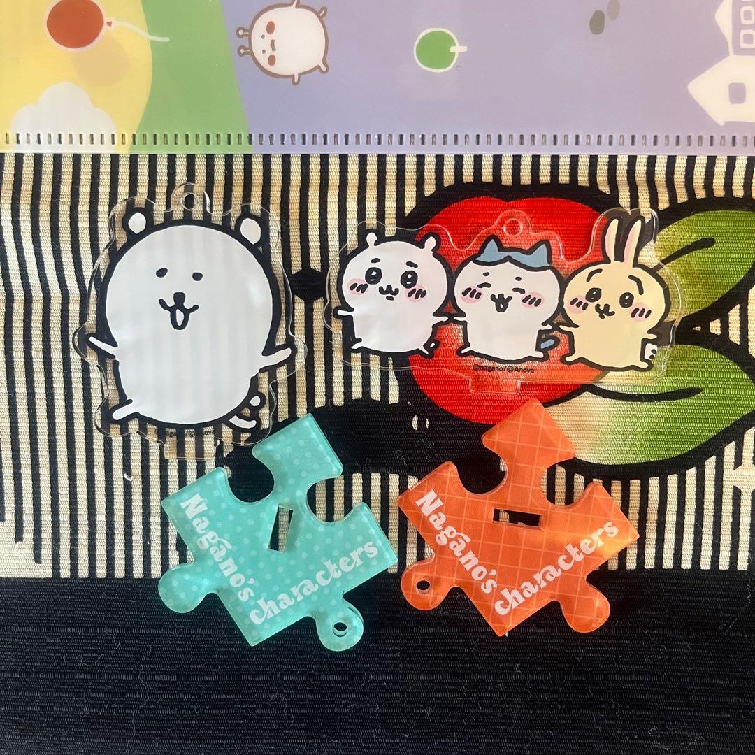 ナガノ 自分ツッコミくま ちいかわ アクリルスタンド クリアファイル