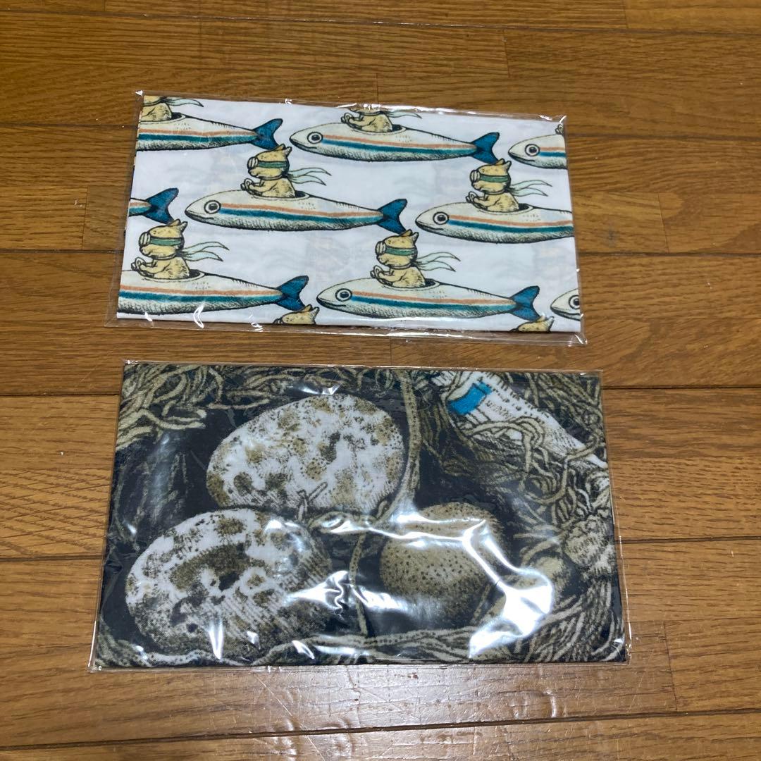 ヒグチユウコ　タオルハンカチ　ひとつめちゃん　ギュスターヴ　5枚セット