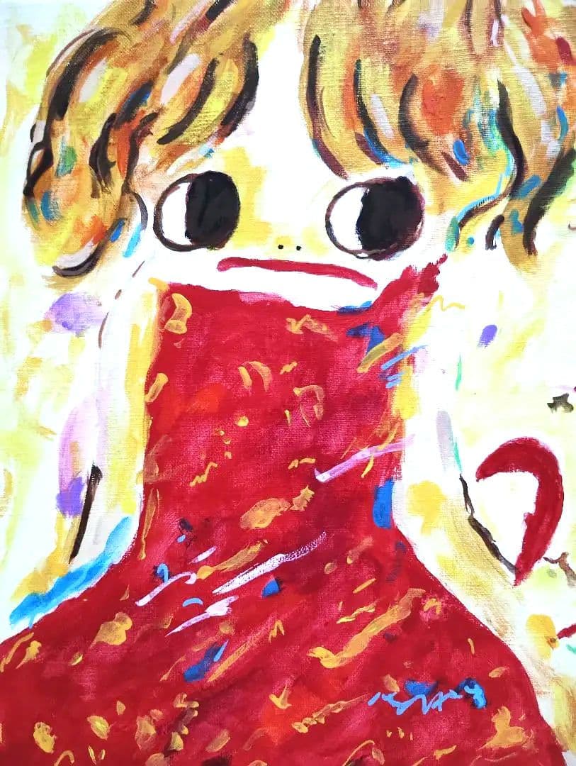 balsal-9【SALE】［F8号］ロッカクアヤコ/肉筆/手描き/サイン