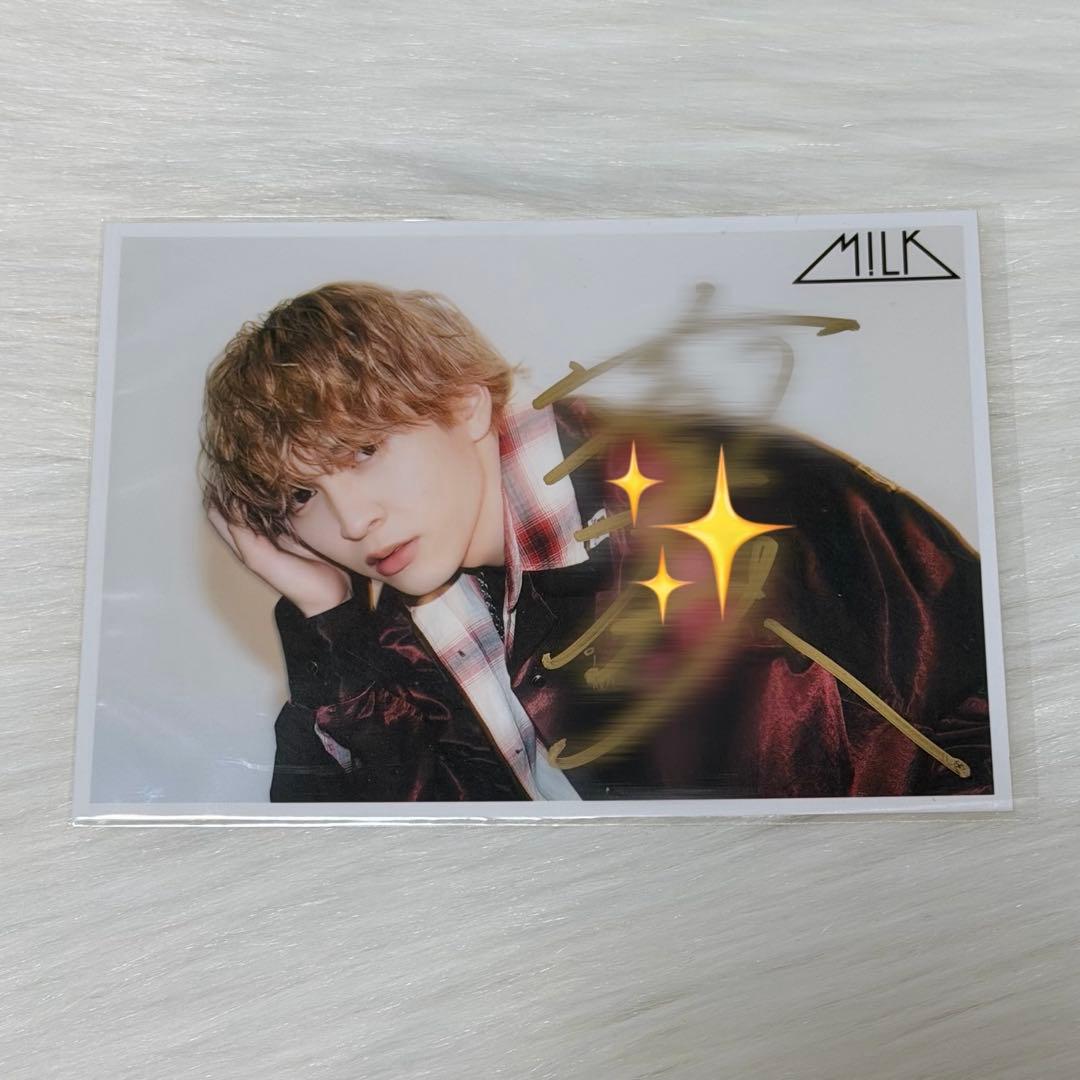 M!LK 吉田仁人 直筆サイン入り 生写真 46杯目 - メルカリ