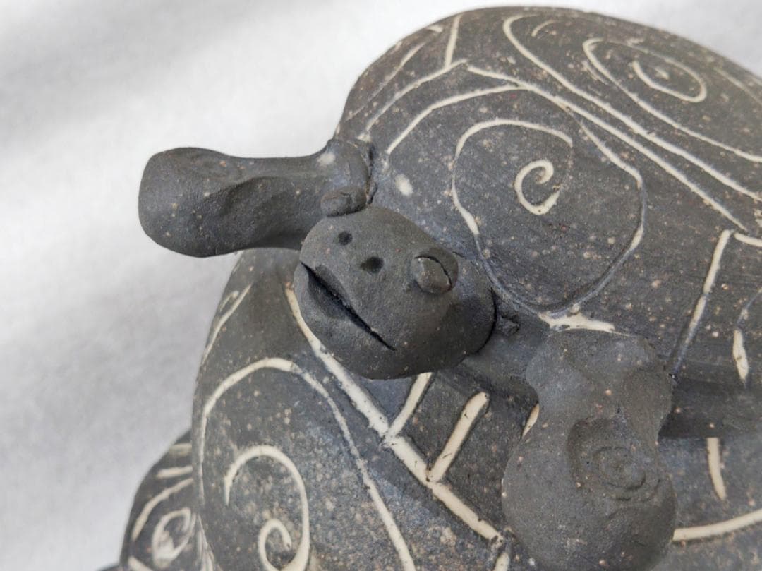 愛嬌のある陶器の亀の焼酎サーバー ディスペンサー 陶器の置物 実用