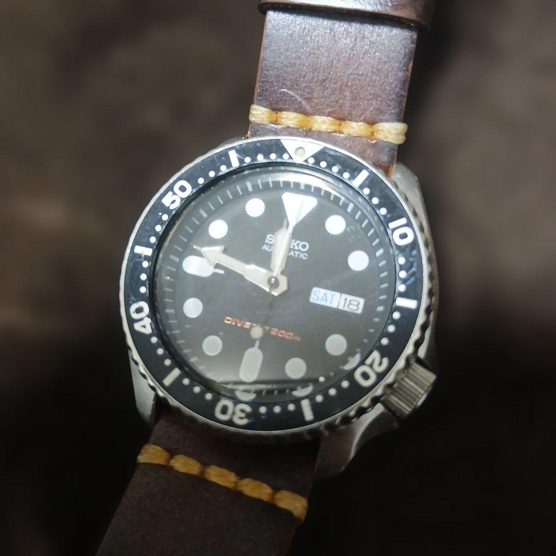 み*読様 SEIKO 7S26-0020 skx007 ブラックボーイ