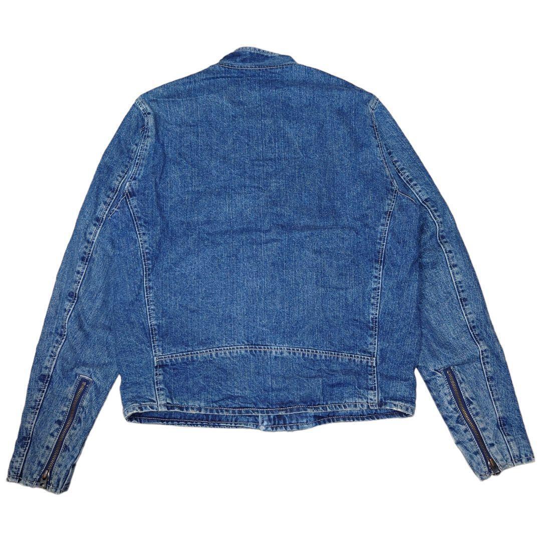 SCHOTT デニム ライダースジャケット ショット 古着 ダメージ加工