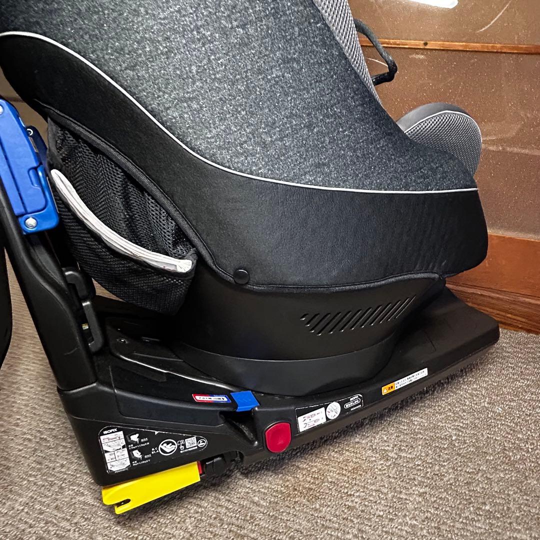 【美品】Aprica クルリラプレミアムAB プレミアムグレー ISOFIX