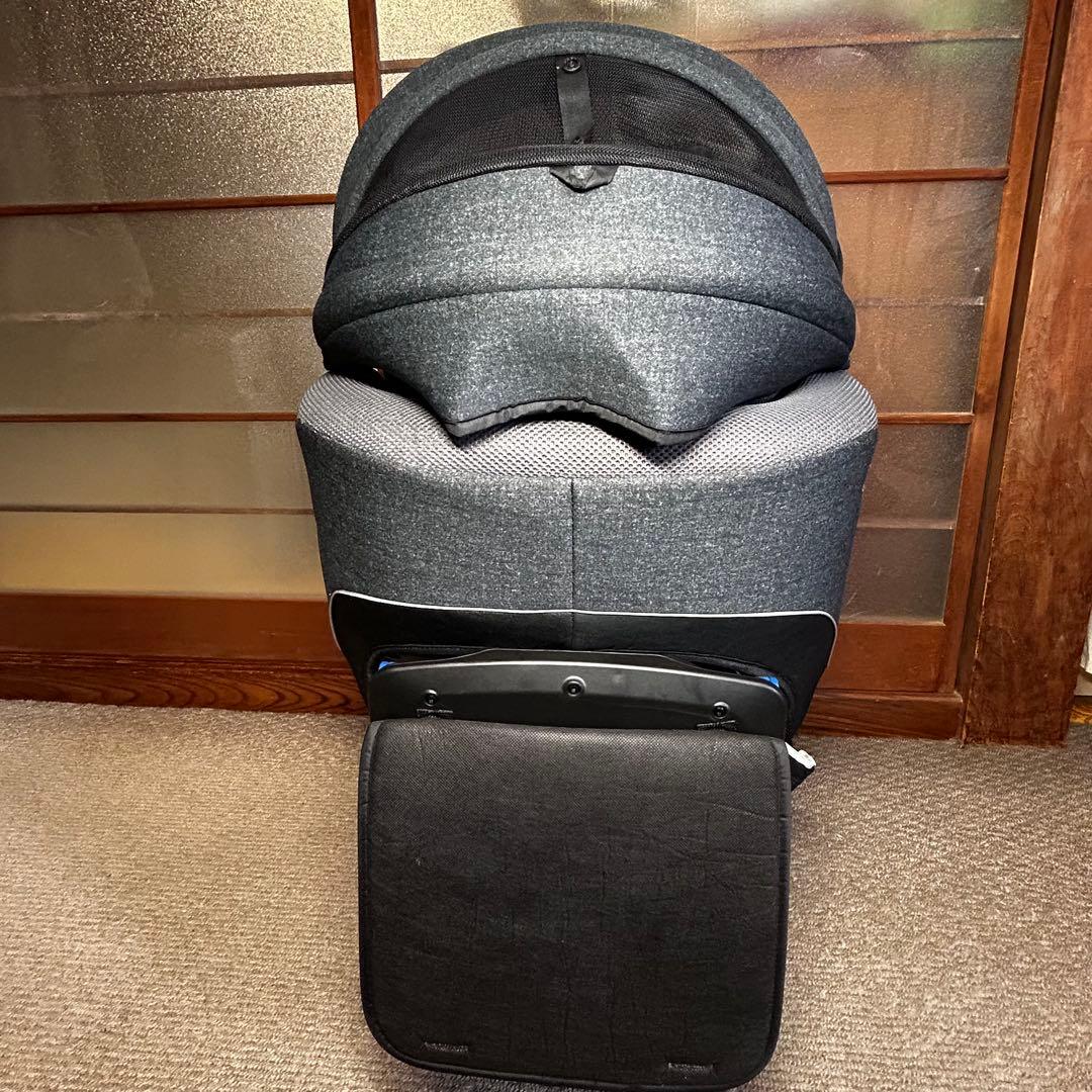 【美品】Aprica クルリラプレミアムAB プレミアムグレー ISOFIX