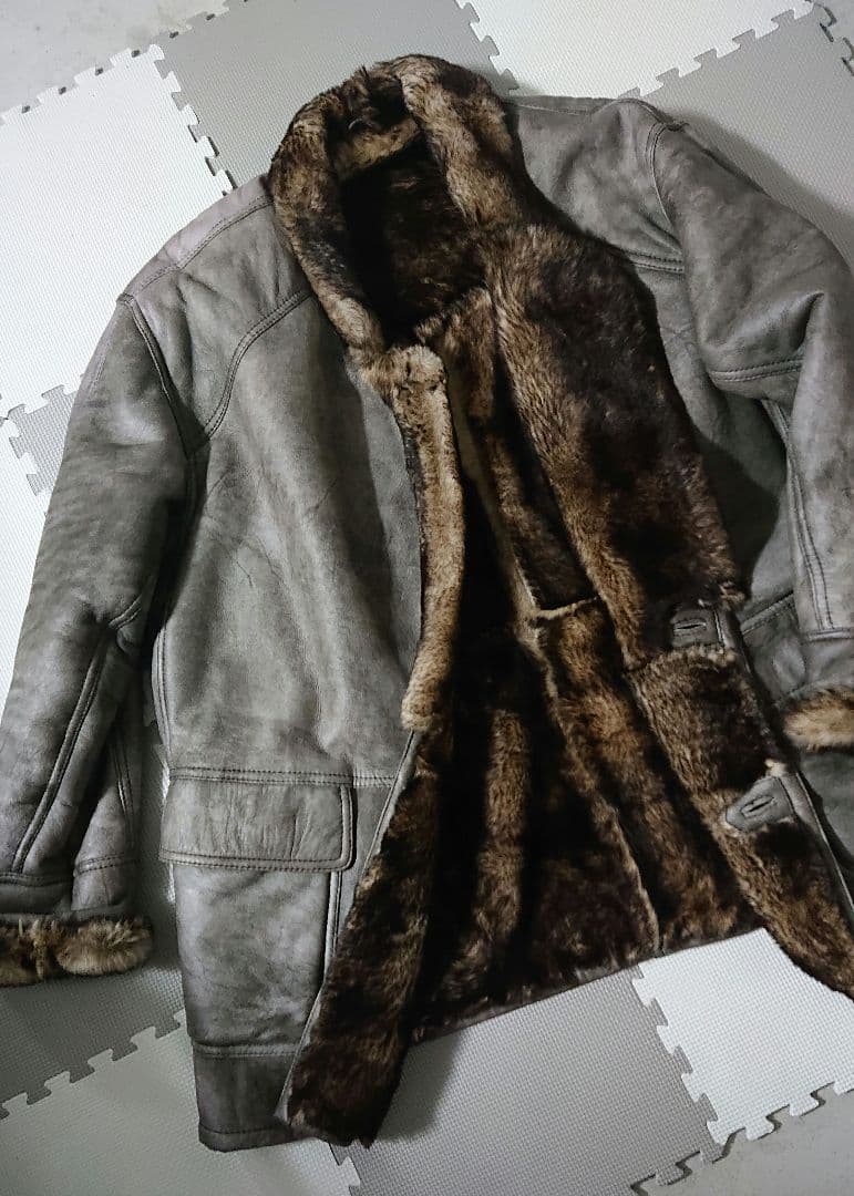 【スペイン製】オールド ユーロ ムートンコート【高級】