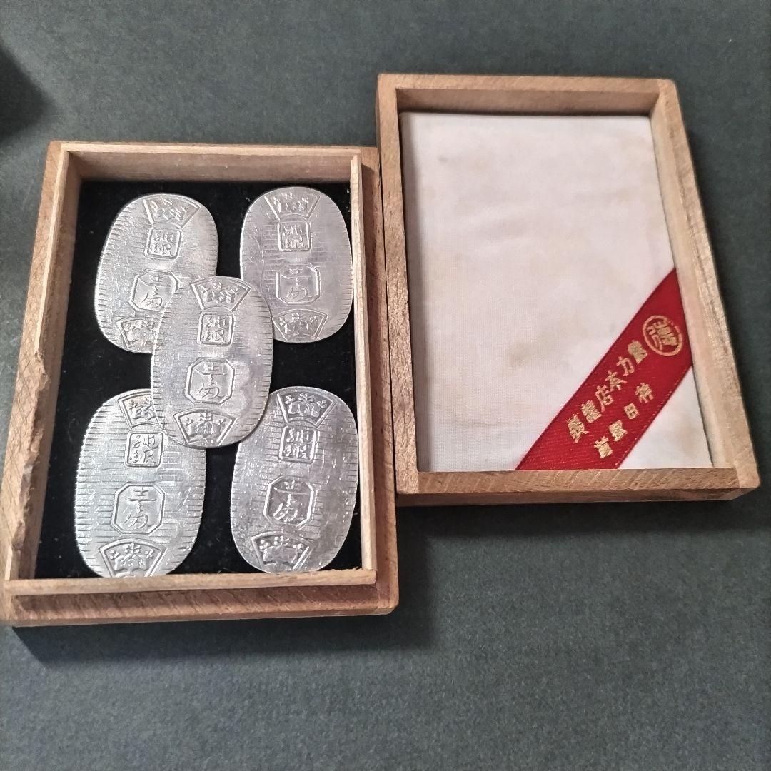 廉価版】徳力 純銀小判 5g 桐箱付き ③ 徳力本店 純銀小判壱匁