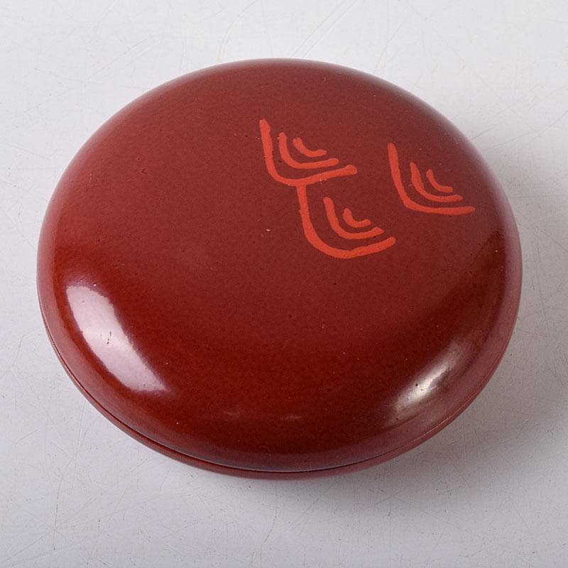 茶道具　讃岐漆器　宗家　後藤盆　後藤昌基作　香合　共布共箱　V　7762