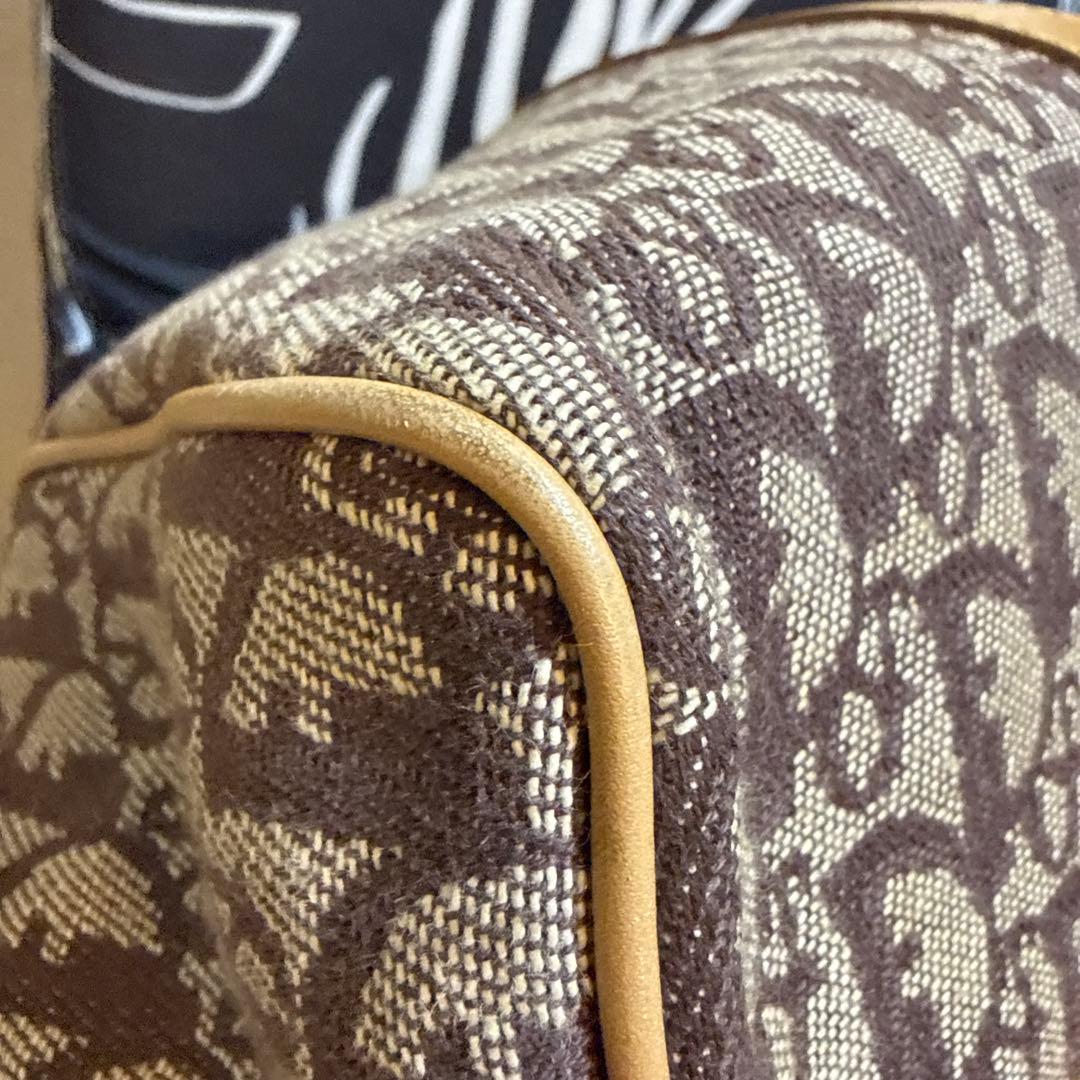 Dior ブラウンキャンバスハンドバッグ 中型