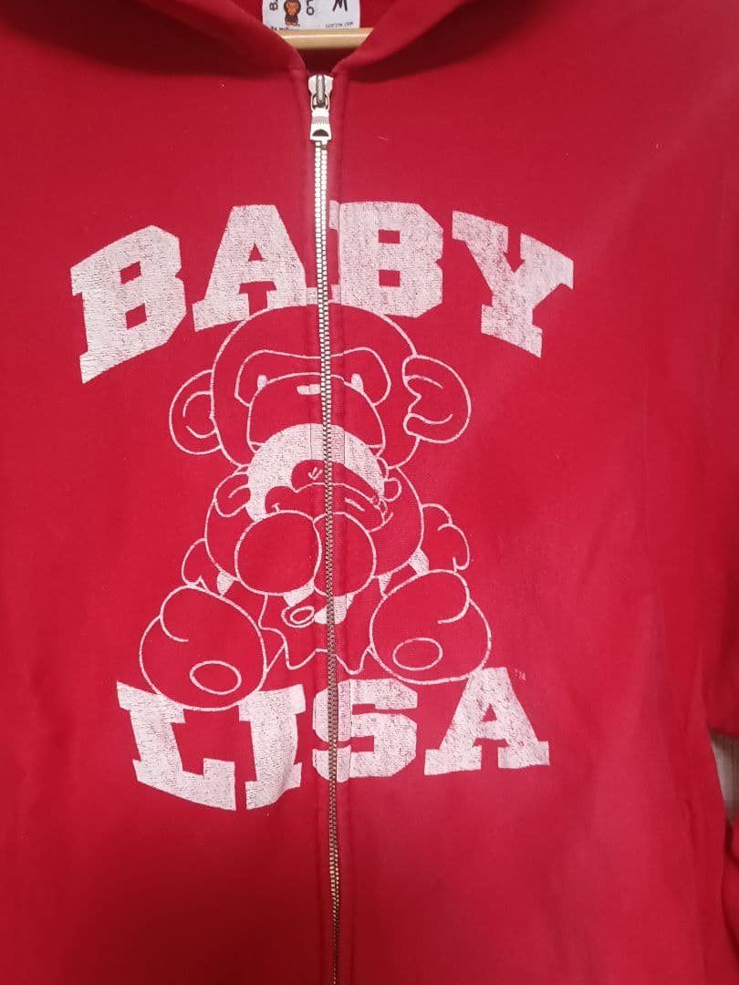 アベイシングエイプ×BABY MIRO LISA スウェットパーカー　日本製