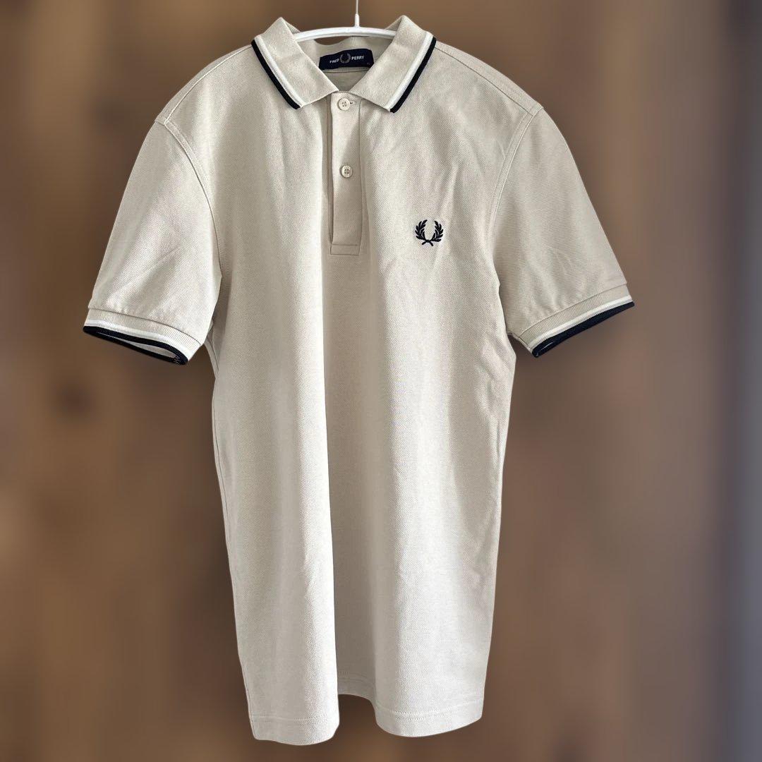 フレッドペリー ポロシャツ M3600 オートミール エクリュ ブラック XS