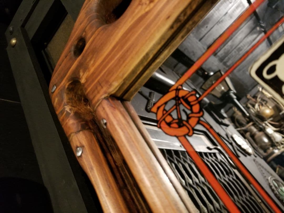 ヴィンテージ 木製 透かし彫り 額装飾 ミュシャ ノスタルジア アート