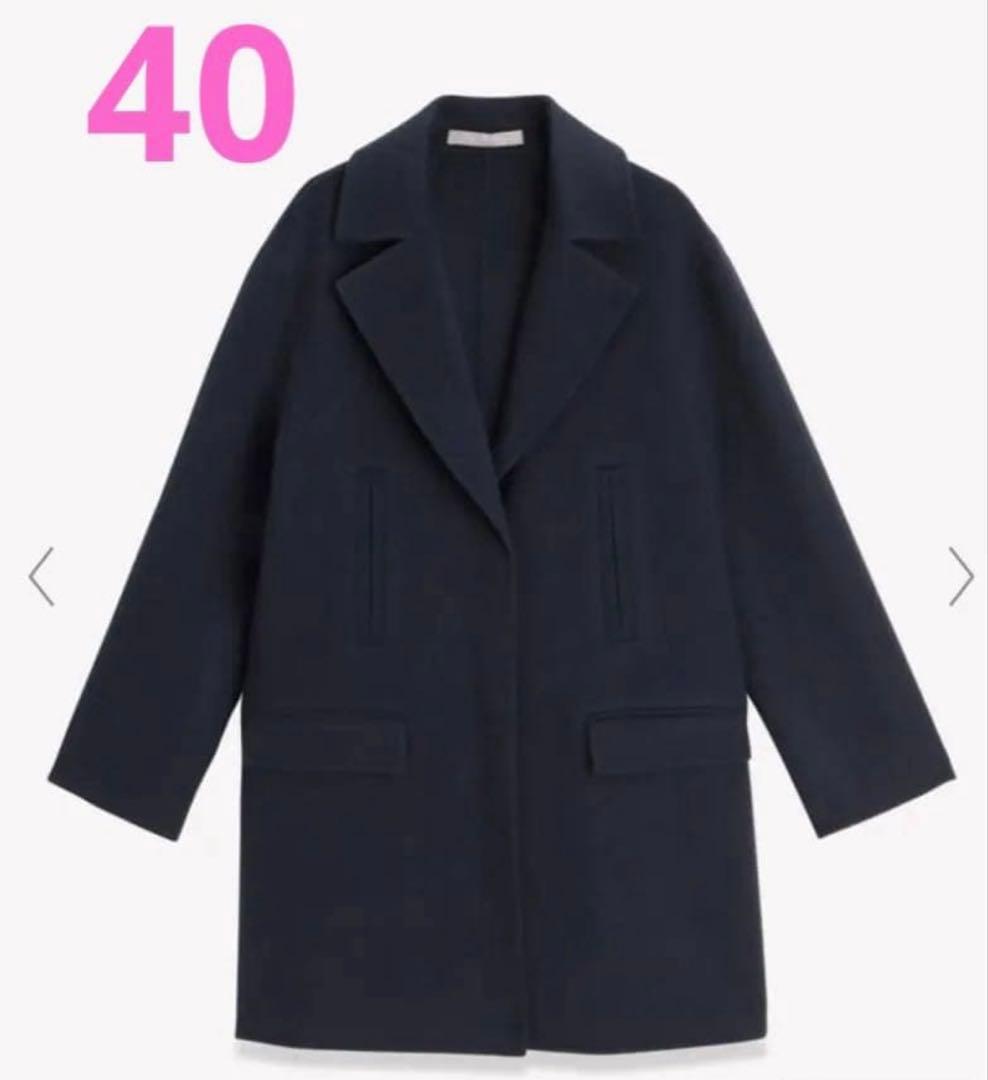 セオリーリュクス　コート　New Motion Shirley ブラック　40 theory luxe（セオリーリュクス） コート 40 ネイビー レディース