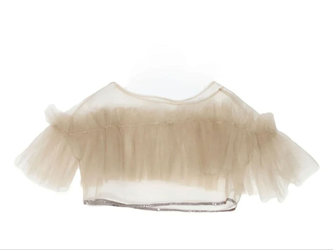 Leja チュールフリルボレロペイントマーメイドワンピースドレス