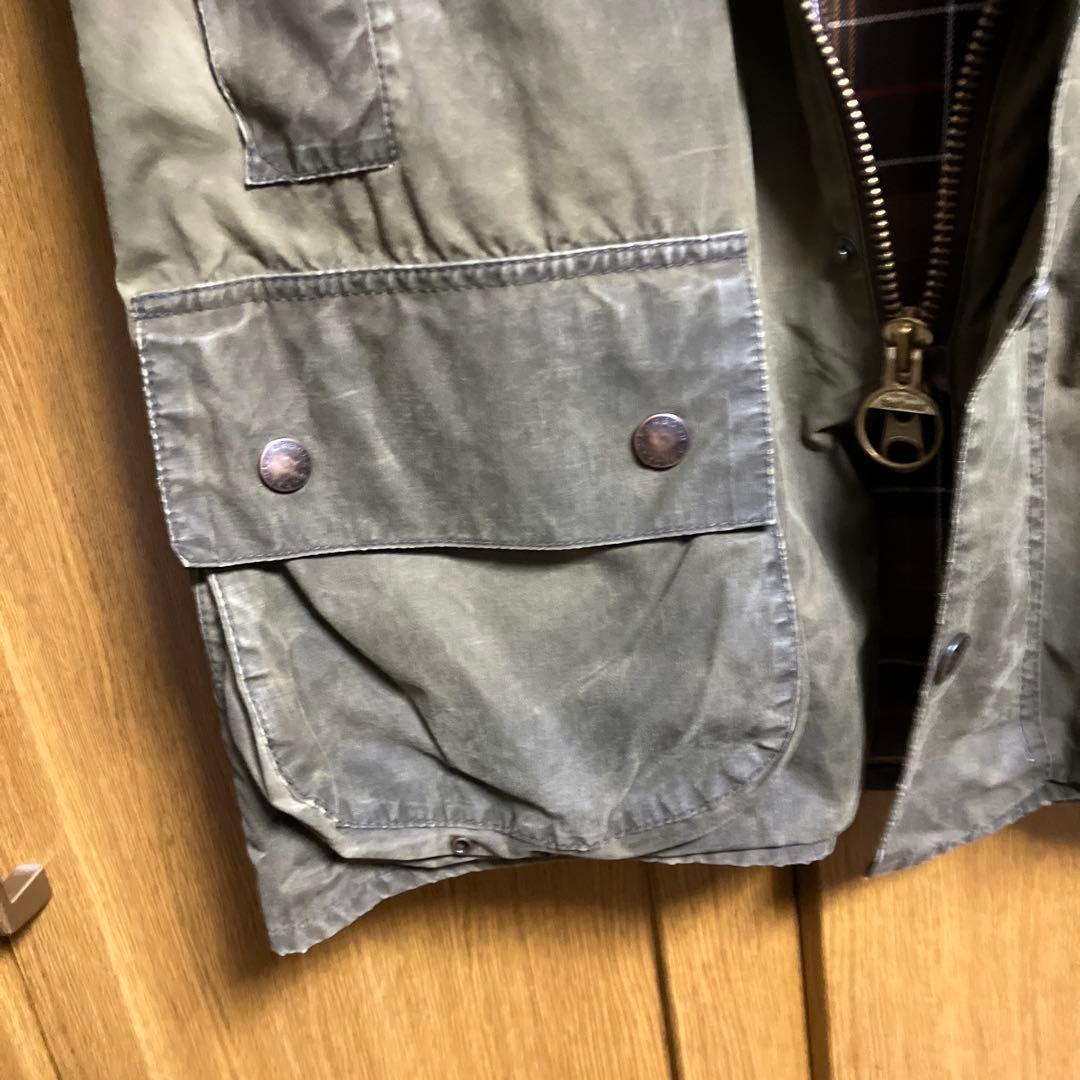 値下‼️Barbourノンオイルジャケット セージグリーン