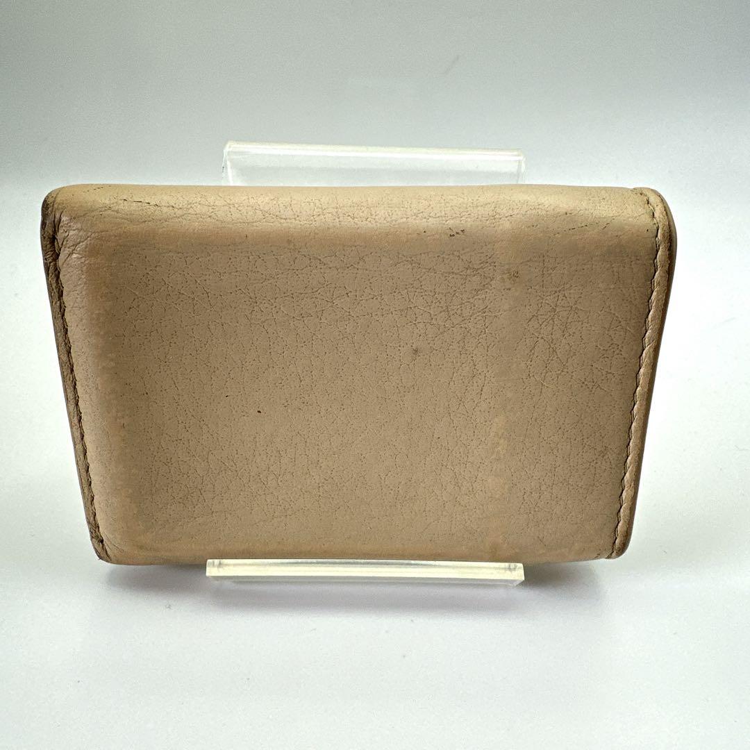 BALENCIAGA ペーパーミニウォレット ミニ ベージュ 三つ折り財布