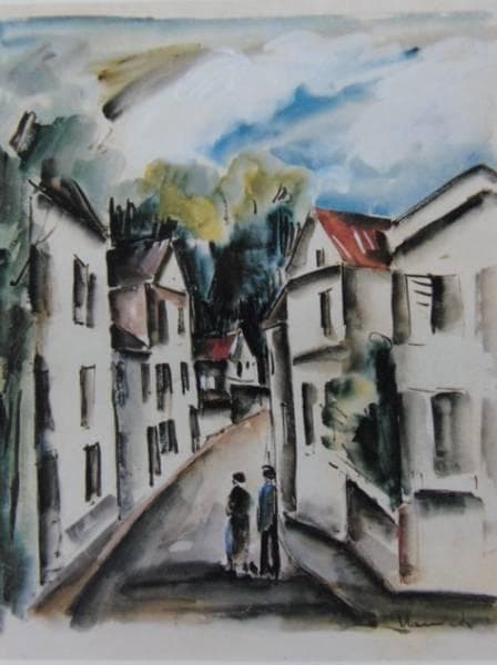 モーリス・ド・ヴラマンク、RUE DE VILLAGE、海外版超希少レゾネ