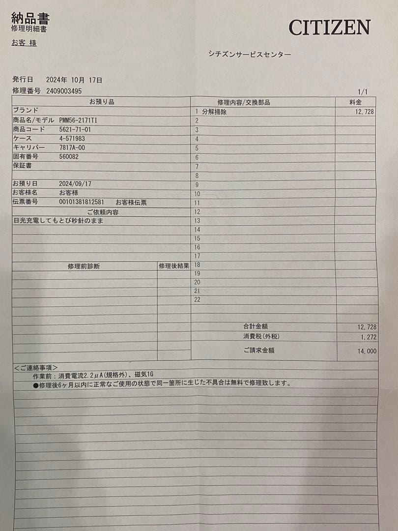 CITIZENプロマスター　200mダイバーズ腕時計