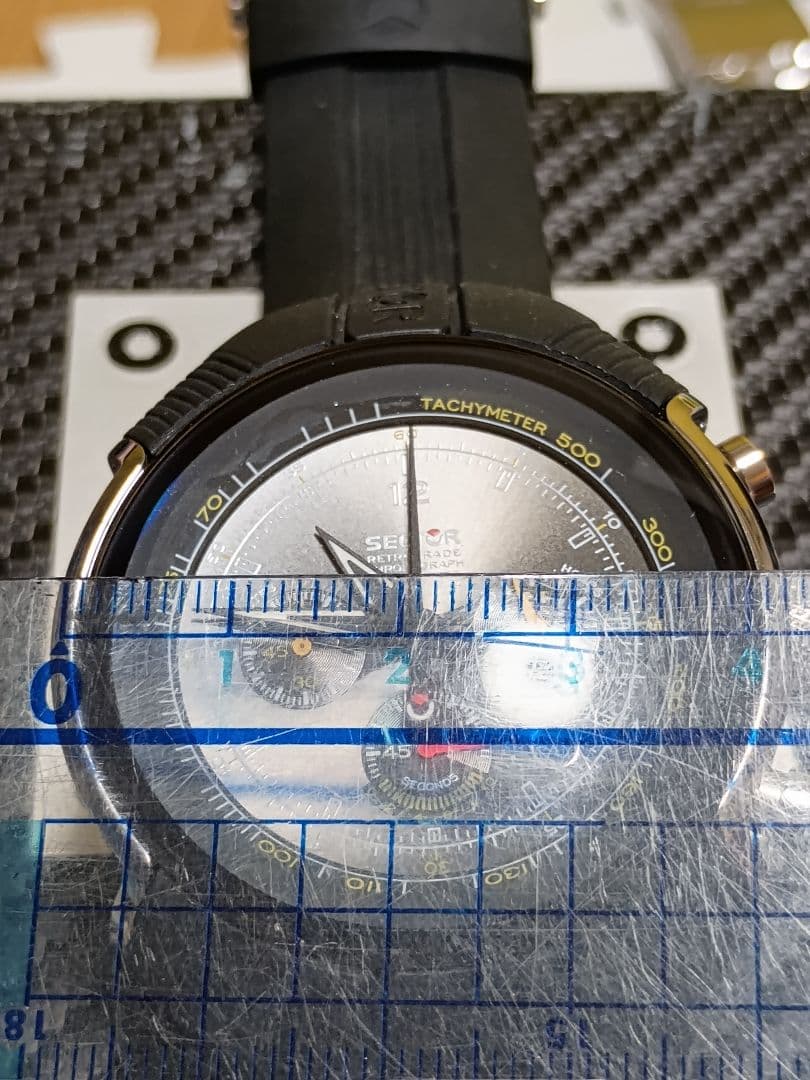 ロ*ム様 SECTOR クォーツ腕時計 レトログラード　クロノグラフ