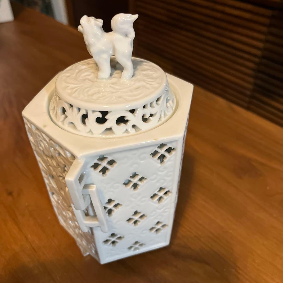 有田焼 杉原一壺 白磁 透かし彫 香炉 三つ足 獅子 2025年最新】杉原