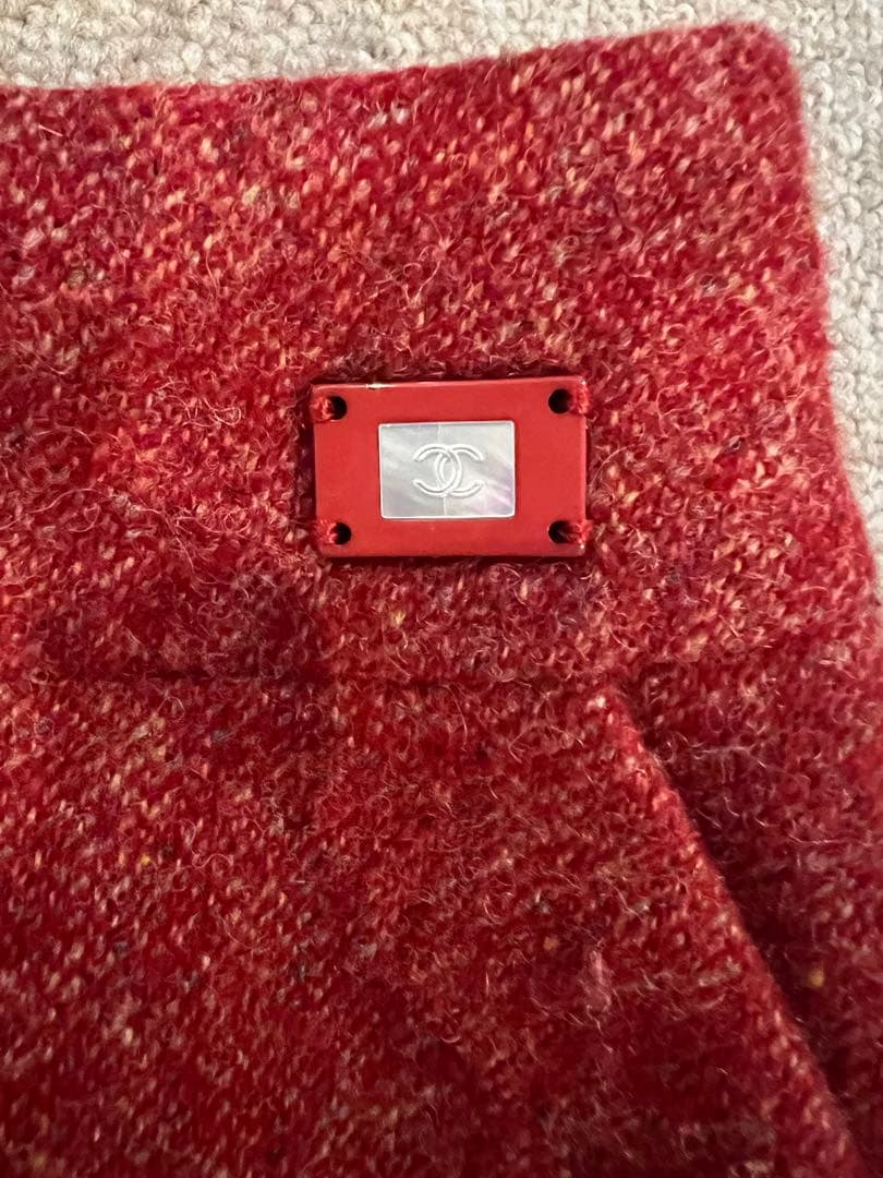 CHANEL シャネル　スカート　レッド