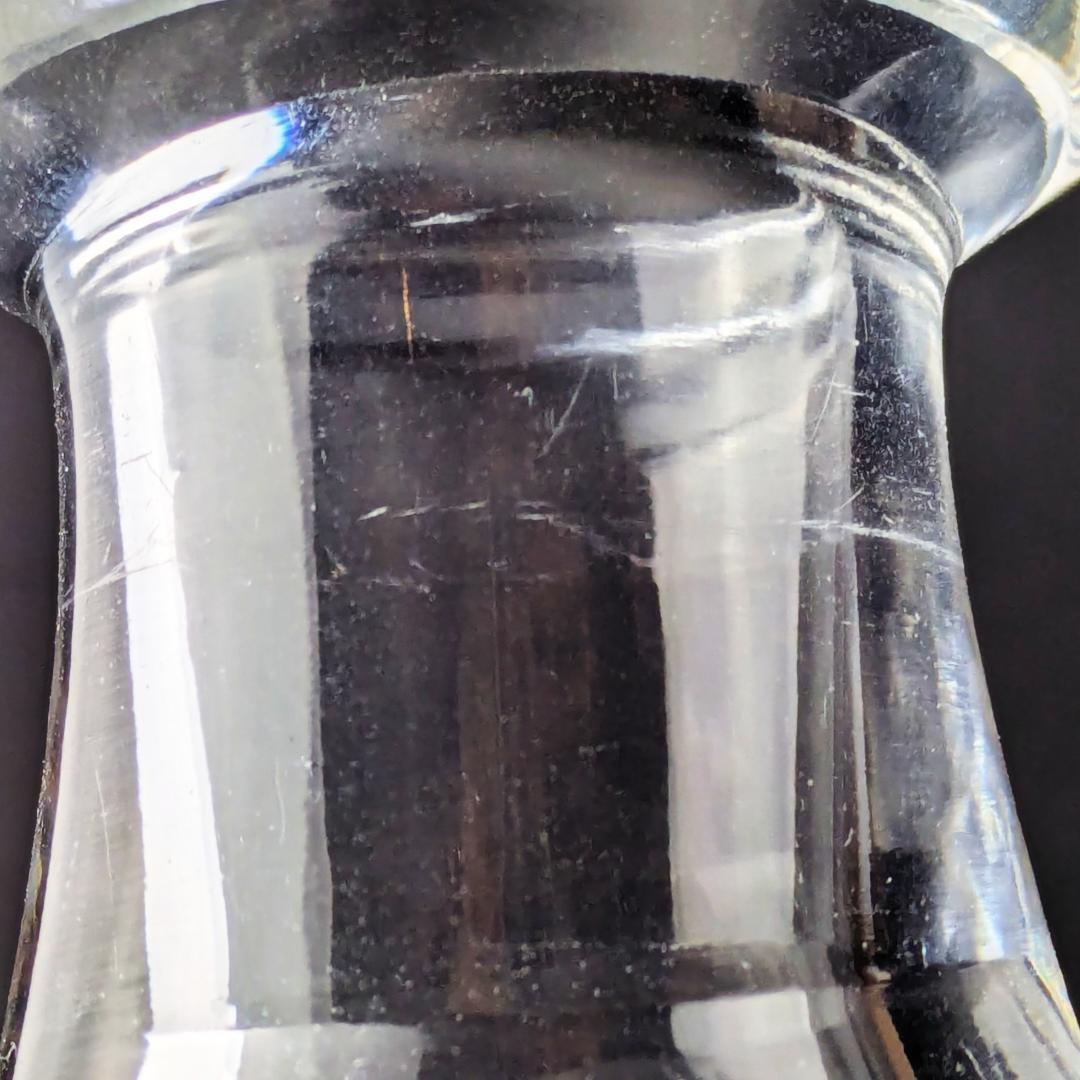 ラリック廃盤 27㎝デキャンタ パルメparme13307 波紋紋様 とても美品