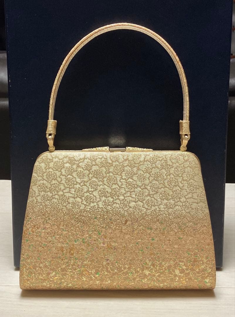 東京芝山　草履バッグセット　箔散らし　ゴールド