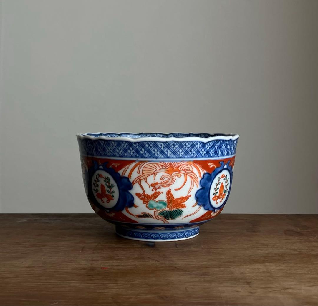 江戸期 絵付めでたい鉢 お茶碗 食器】骨董アンティーク古物インテリア