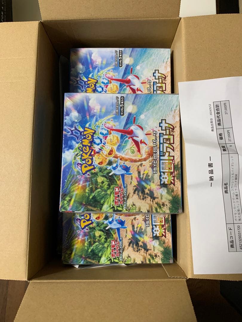 楽園ドラゴーナ5BOX シュリンク付きポケセン産