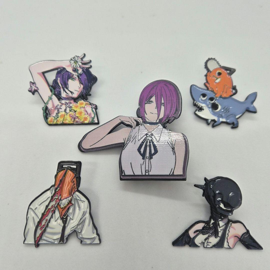チェーンソーマン レゼ編 アニメキャラクター ピンバッジ 5個セット