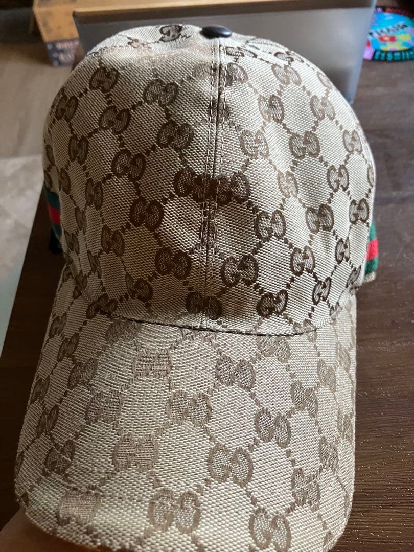 Gucci GGパターン キャップ ベージュ