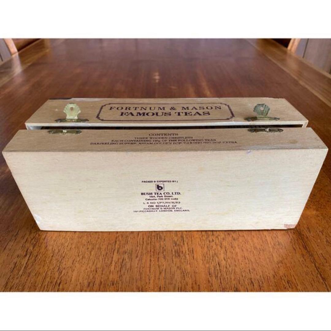 FORTNUM&MASON フォートナム&メイソン 古い紅茶の木箱 アンティーク