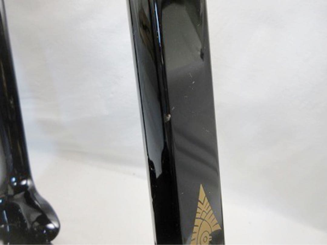 稀少 茶道具 作家物 木製黒真塗 金彩蒔絵 高麗卓 茶棚 水指棚 共箱の