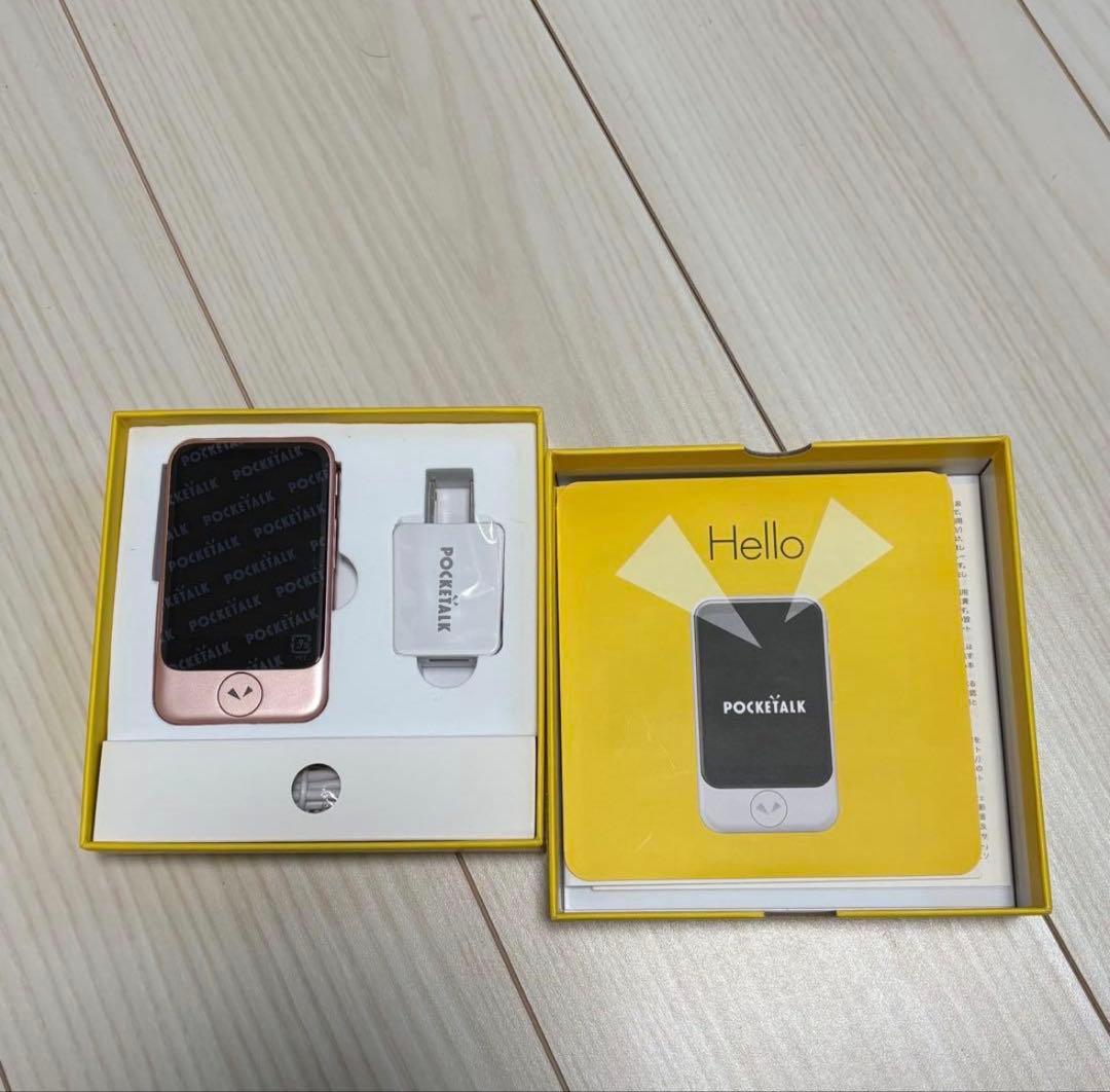 ポケトークS 新品 ピンクゴールド pocketalk - メルカリ