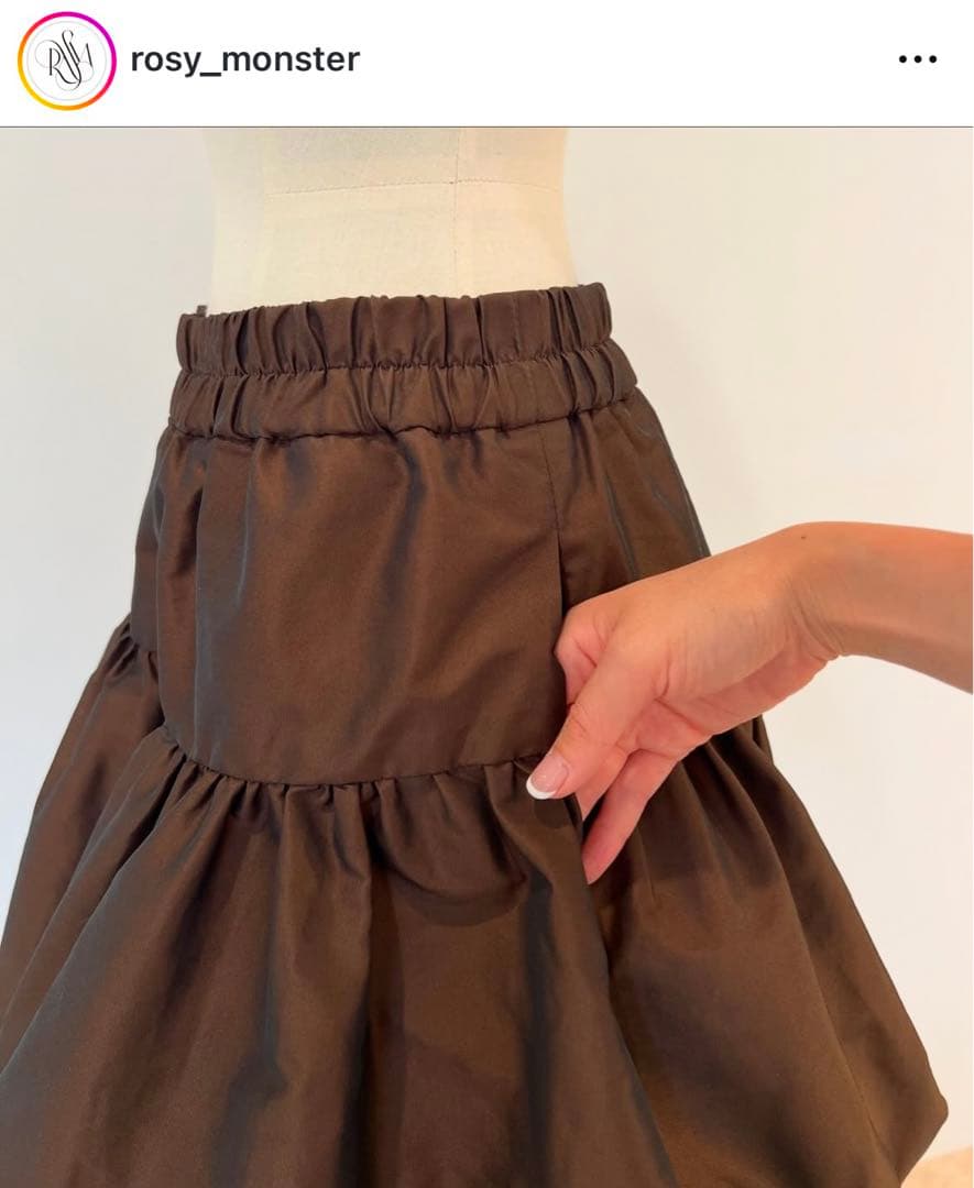 ロージーモンスター　バルーンキュロット　パールホワイト