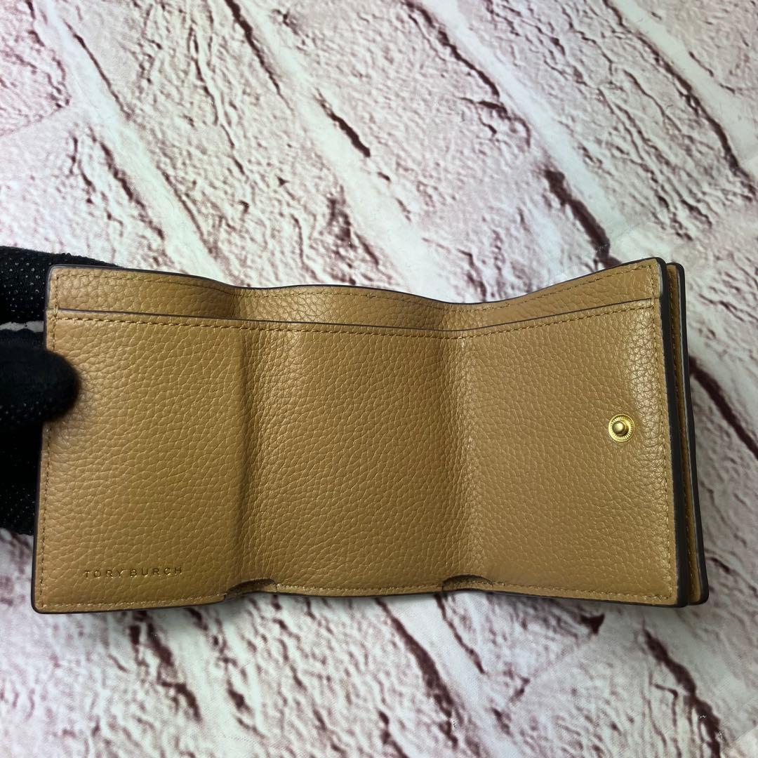 極美品✨トリーバーチ 三つ折り財布 マックグロー シボ革 レザー