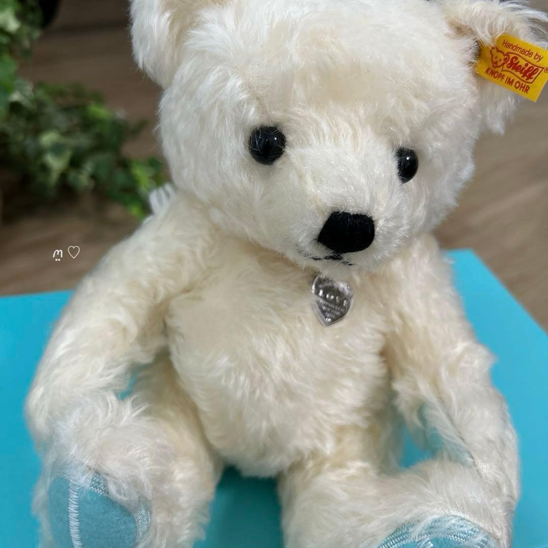 リターントゥティファニーラブテディベア シュタイフコラボ ホワイト