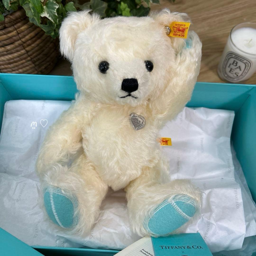 リターントゥティファニーラブテディベア シュタイフコラボ ホワイト