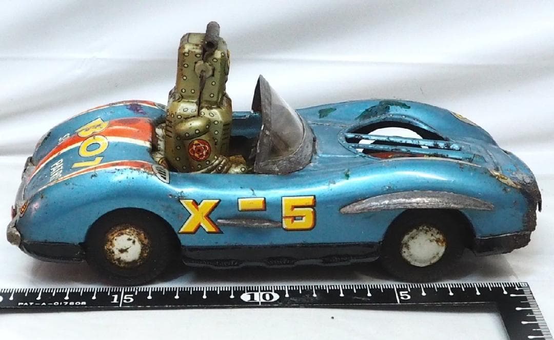 旭玩具ロボット スペース パトロール メルセデス ベンツ tin toy car