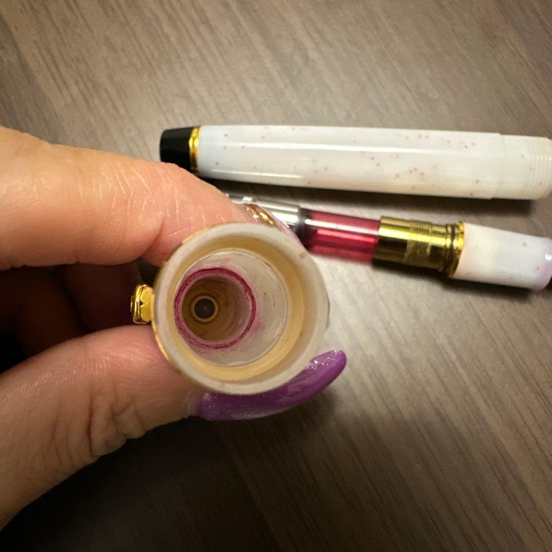 【廃盤】セーラー万年筆　SHIKIORI 雪夕空葉【雪椿】中細